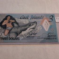 Real $3 Bill Cook Islands