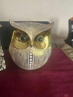 Gold decoration owl super cute