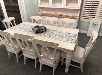 antique white table