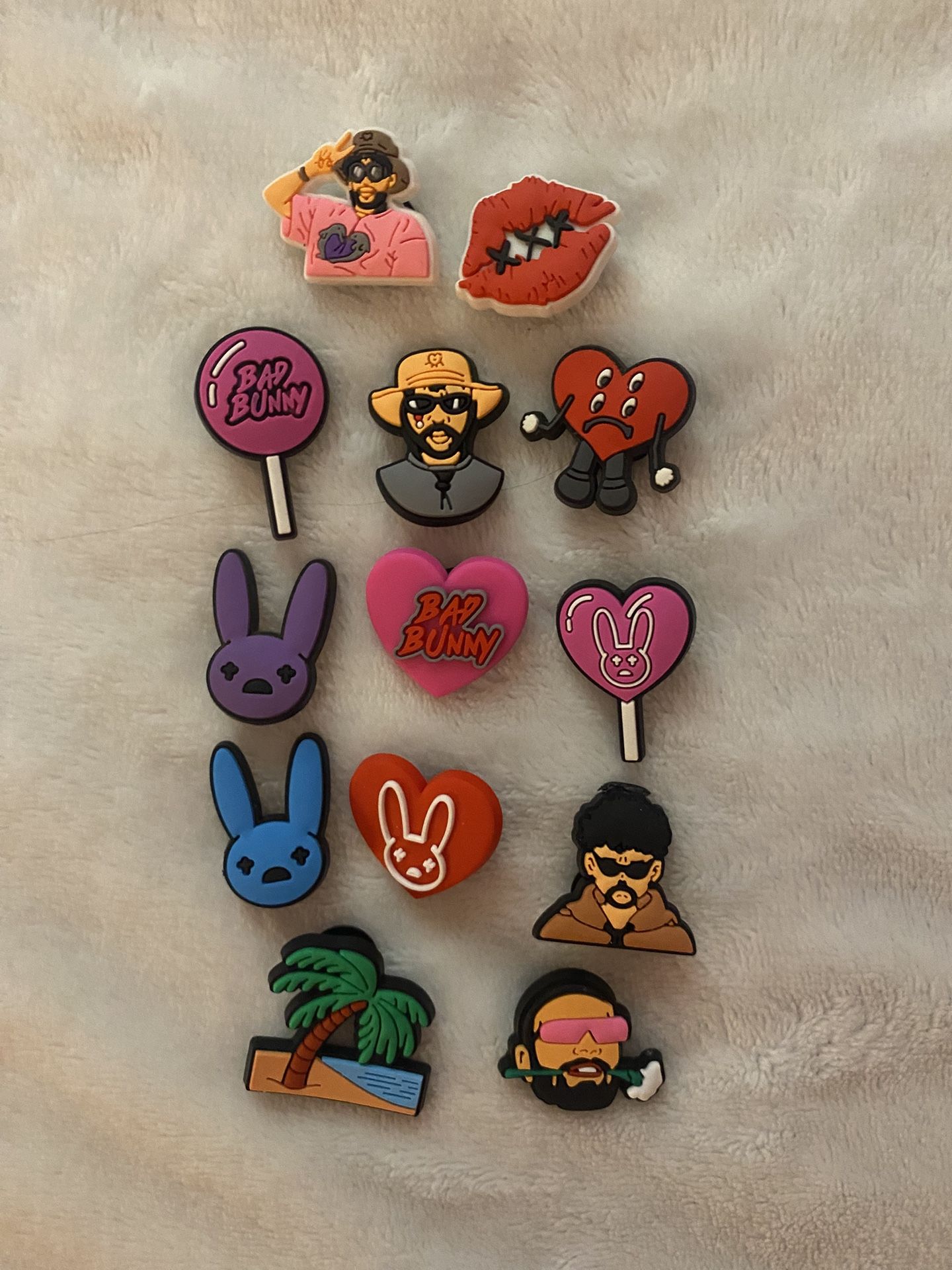 13 pcs bad bunny croc charms