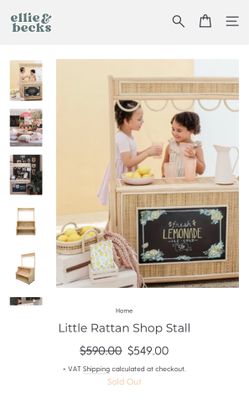LITTLE RATTAN KIDS SHOP STALL FOR PLAYTIME $200 OBO