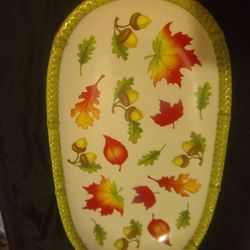 Vintage Temptations Fall serving plate