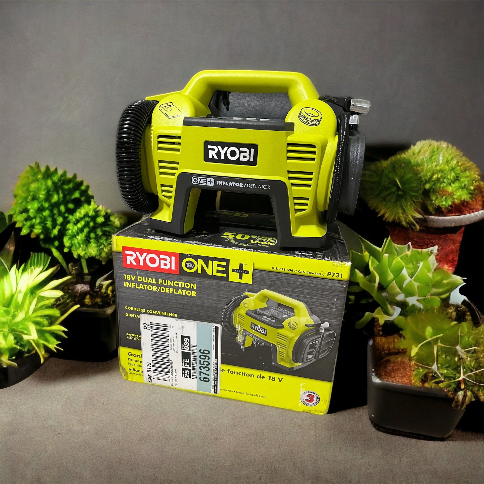 Ryobi P731 One 18v Dual Function Power Inflator/deflator Cordless Air