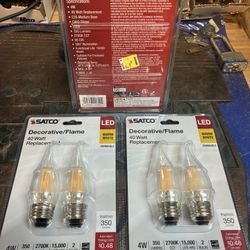 40w Satco bulb LED Lot Of 3