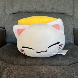BRAND NEW Nemuneko Cat Big Plush Toy Sushi Tamago 14" 