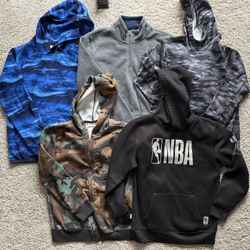 5 Boys Sweatshirts/hoodies Size 10/12