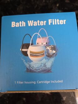 Bath Water Filter with Cartridge