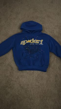 Sp5der hoodie blue