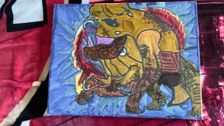 D Rex painting