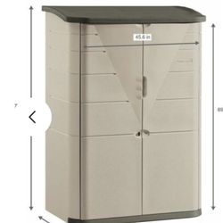 RUBBERMAID  VINYL  6 1/2  FOOT  STORAGE SHED