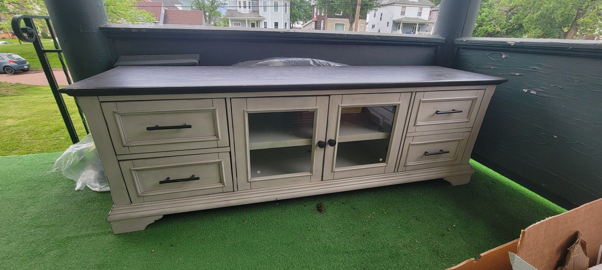 Large TV Console Table For Sale