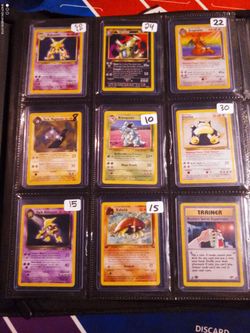 Vintage pokemon cards
