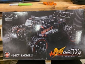 1:16 Scale All Terrain Fast RC Cars for Adults 40KPH, 4WD Electric Off-Road Remote Control Monster Truck with Metal Chassis, 2.4Ghz High Speed Car, Wa