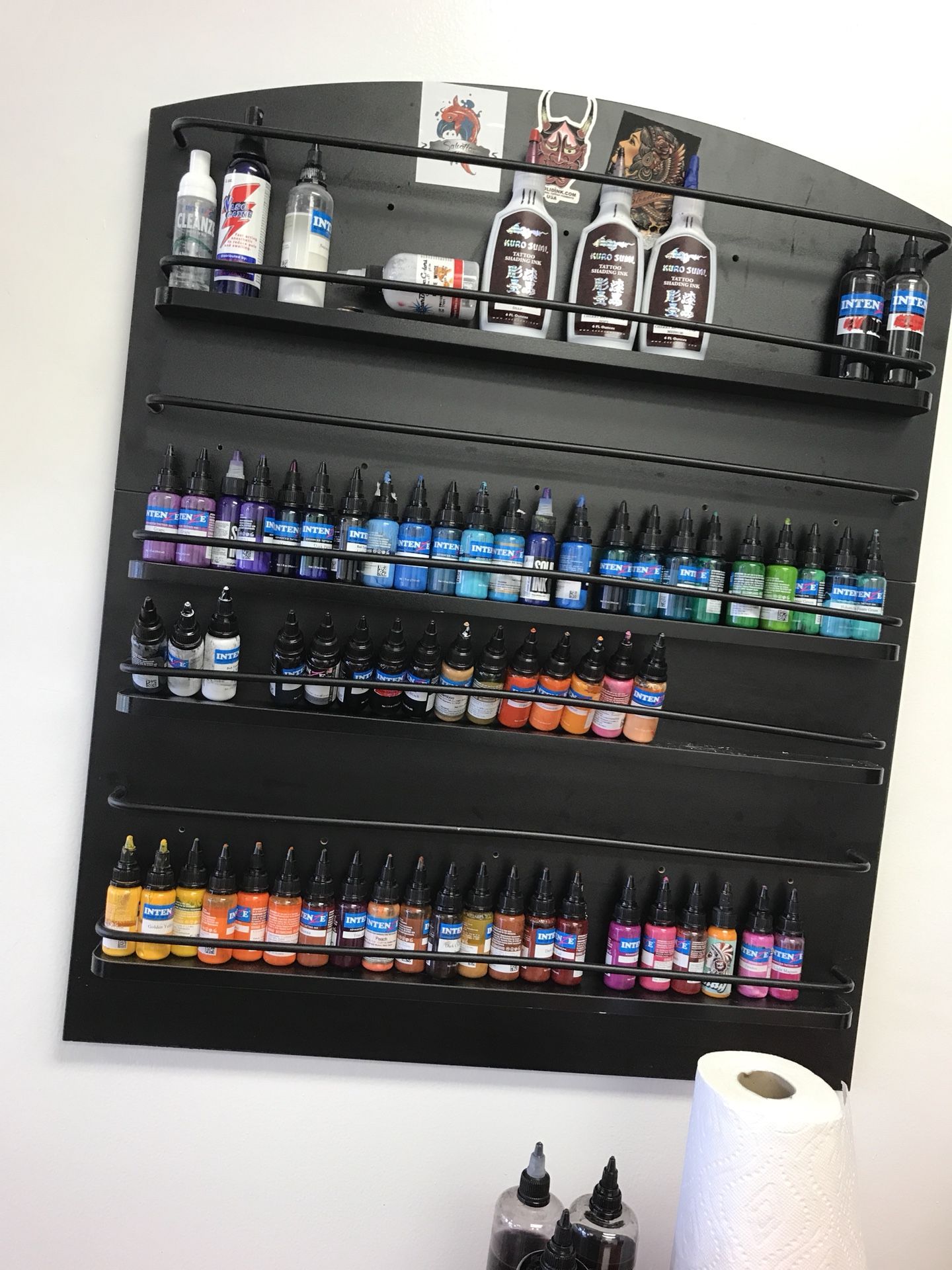 Tattoo shop ink Organizer with all inks