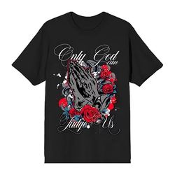 Black t-shirt L. Only God Can Judge Us