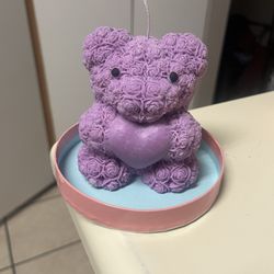 terry bear candle