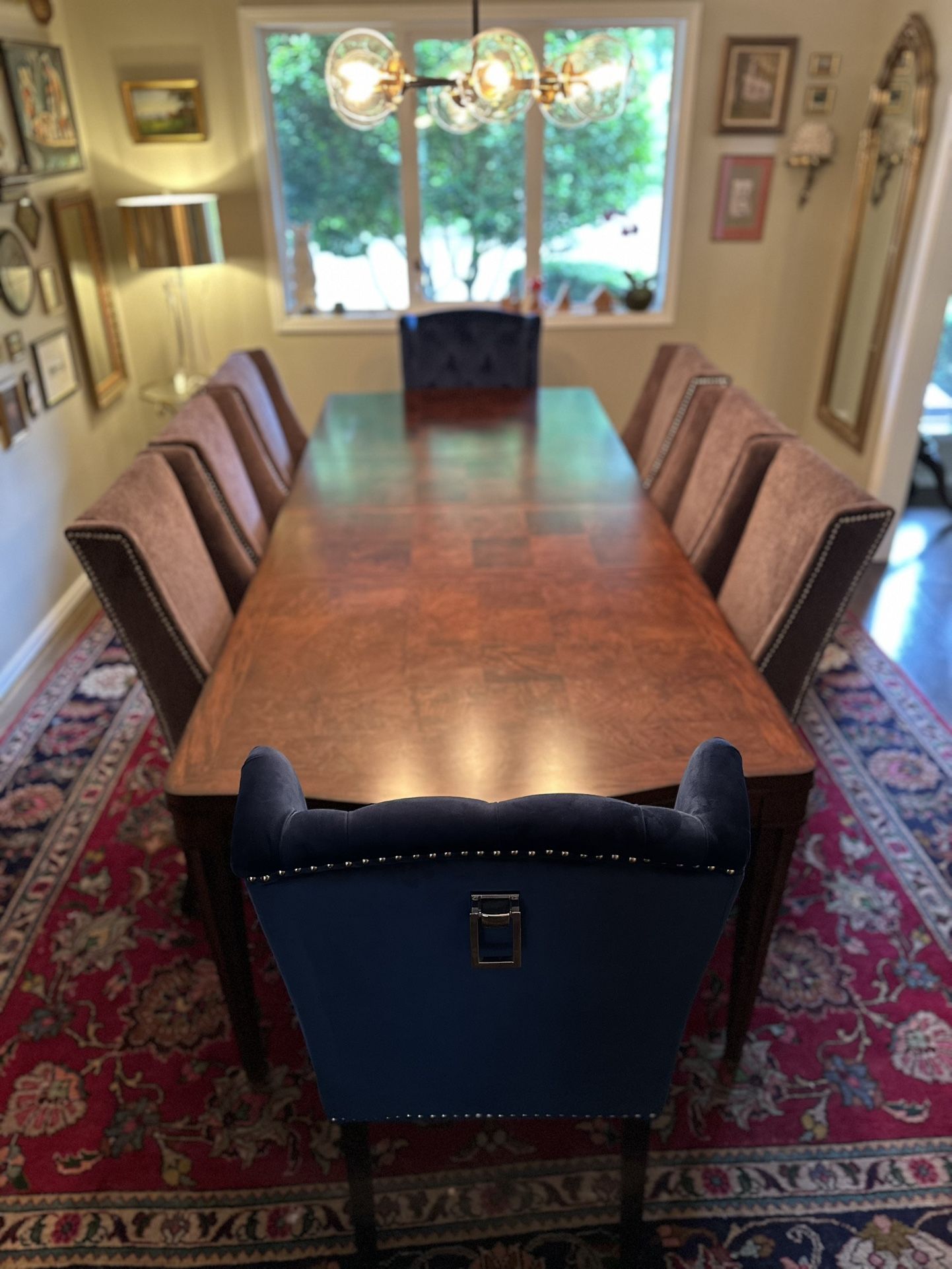 8 Person Dining Table And Chairs. High Quality