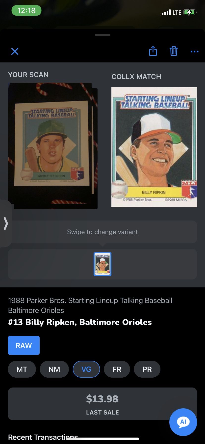 Baseball Card 