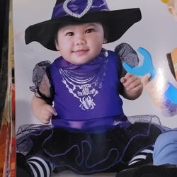 Infant witch Halloween costume 