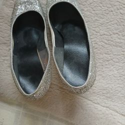 Silver Sparkled High Heels Size 7