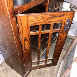 3 Shelf Hutch/ Book Case With Glass Doors