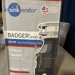 InSinkErator Badger 500, 1/2 HP Continuous Feed Kitchen Garbage Disposal, Badger Series