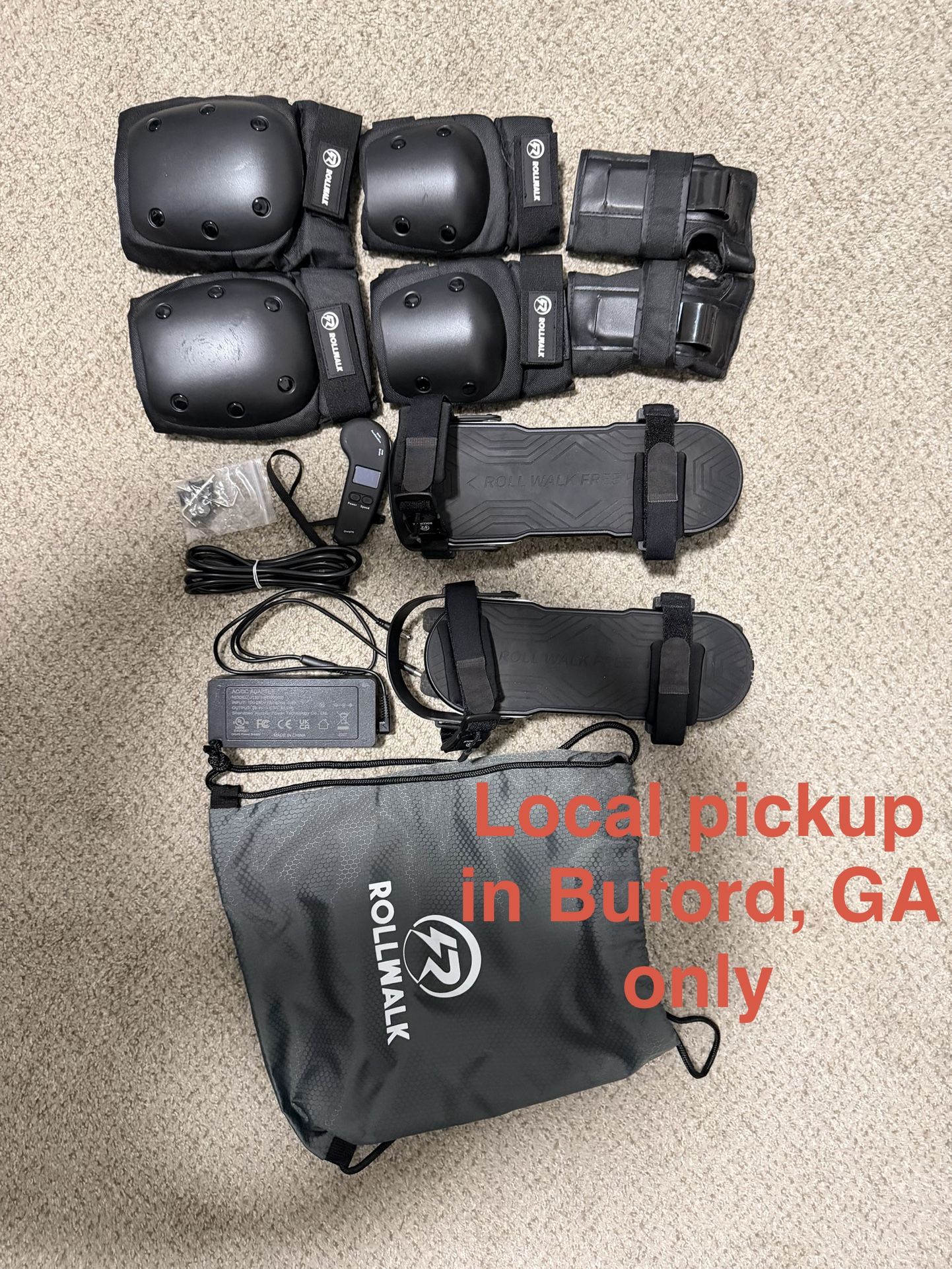 Rollwalk E-Skates eRW3 PRO Electric Inline Skates w/ Gear, Charger, Remote