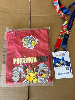Pokemon Worlds 2026 San Francisco exclusive Youth(XL) red worlds logo-$50