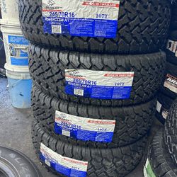 SET OF FOUR NEW TIRES ATLANDER 245/70/16