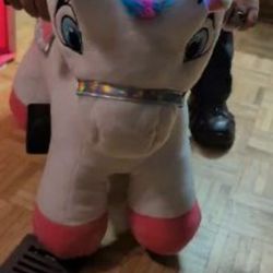 Kids Ride On Unicorn With Stable