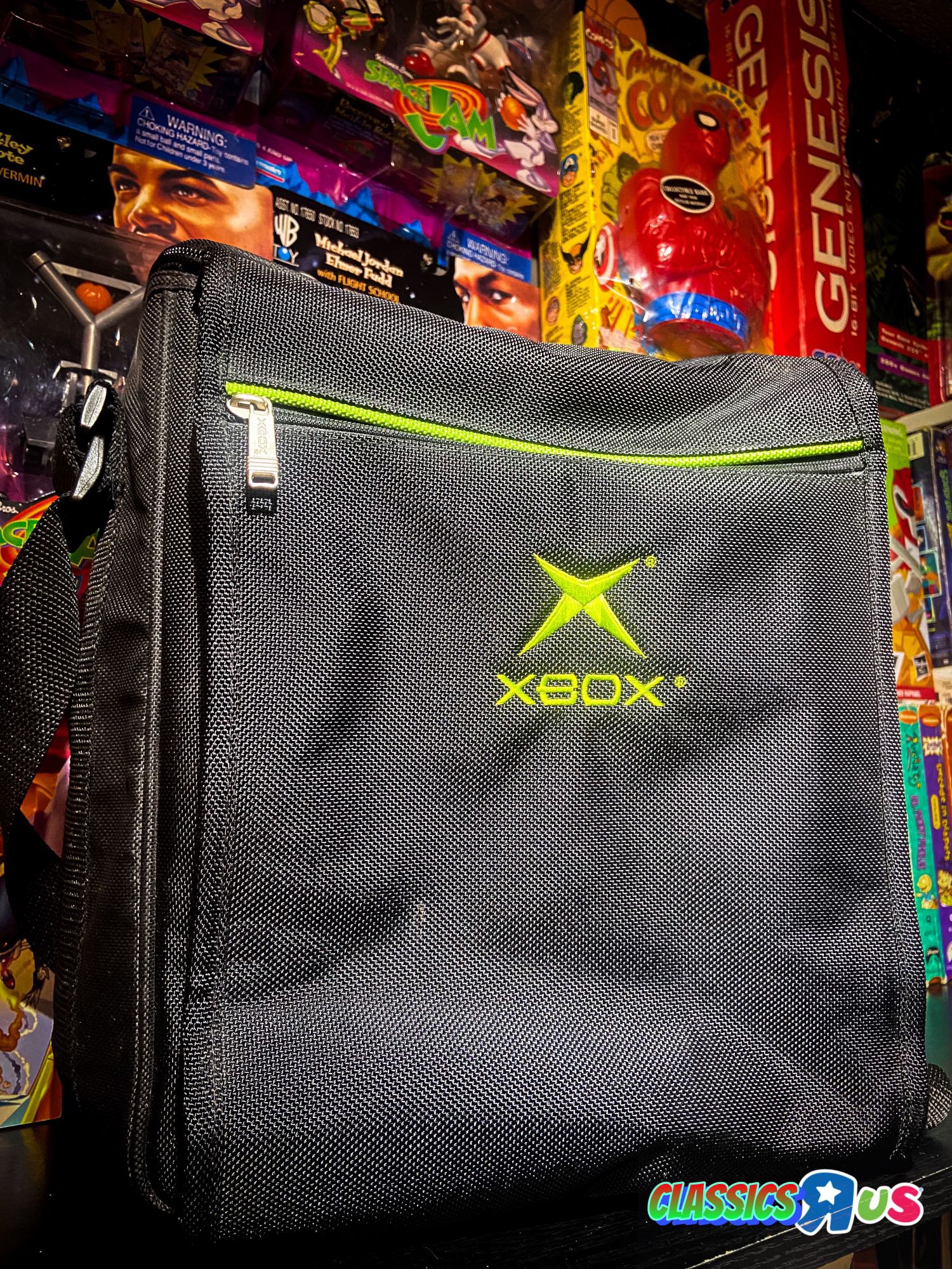Microsoft Xbox Console CarryCase Travel Bag Black Adjust Handle 14x11x8 