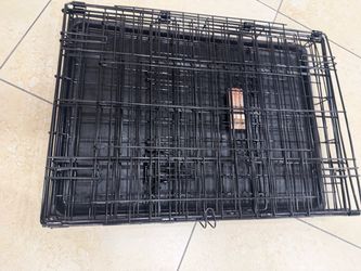 Folding Metal Dog Crate with Tray