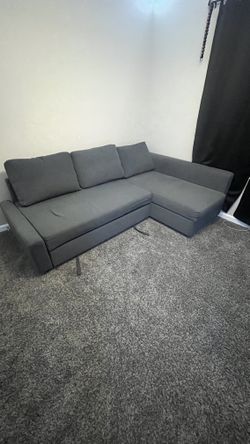  L Shape Sectional Sofa and STORAGE Chaise Set Pullout Sleeper Bed Convertible Futon Adjustable Sofa Bed  Dark Grey