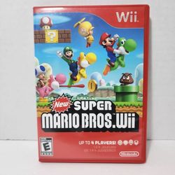 New Super Mario Bros. Wii (Nintendo Wii, 2009) CIB Complete with Manual