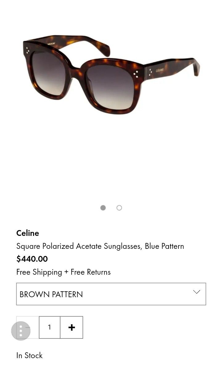 CELINE DION designer sunglasses