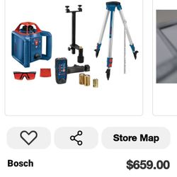 Bosch
 800 ft. Rotary Laser Level
Complete Kit Self Leveling
with Hard Carrying Case