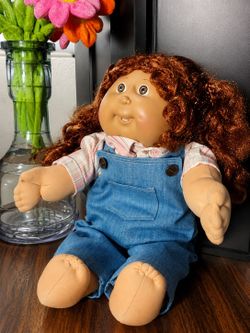 Vintage 1986 Cabbage Patch Kids OK Factory Girl Doll - Rare Head Mold #21 Pink Signature