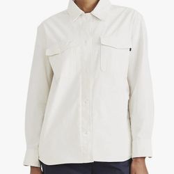 DOCKERS Women's Relaxed Fit Long Sleeve Shirt Jacket