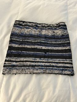 Aqua Sequin Mini Skirt Size XS