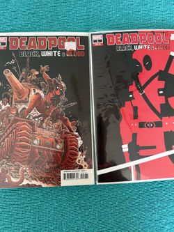 Deadpool Black White & Blood #1 Variant Comics (2 Comic Lot) Marvel NM