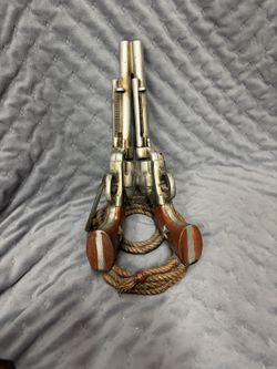 Six Shooter Western Decor Wine Bottle Holder