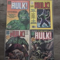 Vintage Hulk Comic Books &Action Figure