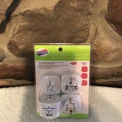 New Never Used American Tourister Worldwide Adapter W/ USB & Plug Set