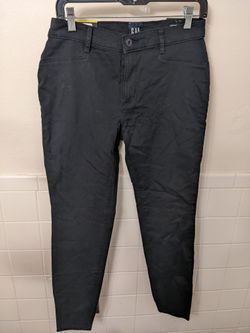 Gap size 8 Women's Stretch Skinny Black Slacks