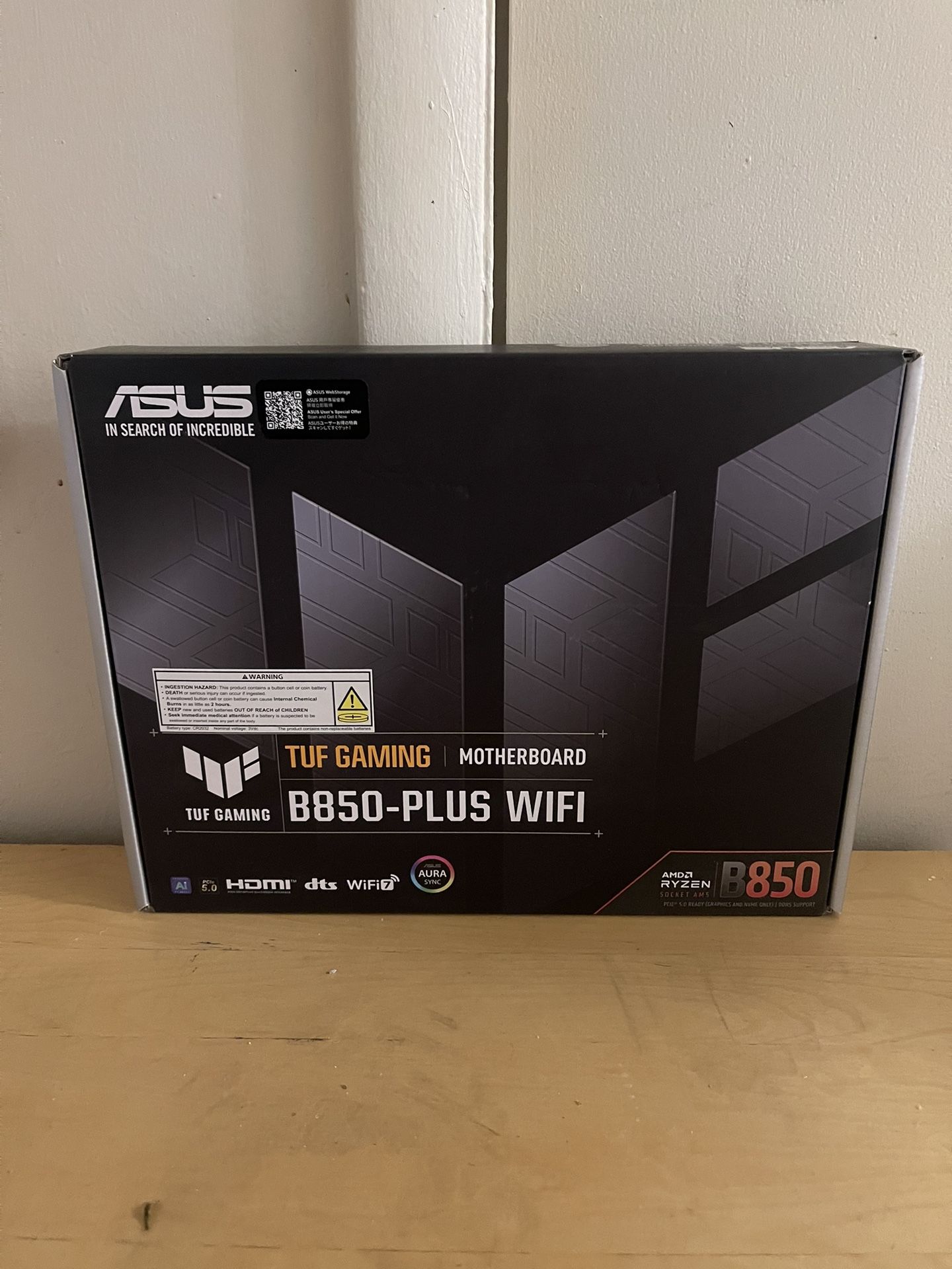 ASUS TUF B850-PLUS WiFi Gaming Motherboard (NEW)