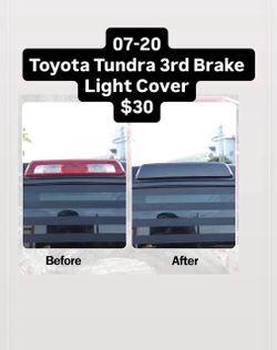 07-20 Toyota Tundra 3rd Brake Light Cover $30