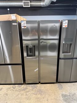 New Samsung Scratch & Dent Side By Side Stainless Steel Refrigerator 🔥