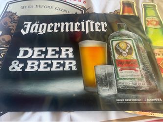 Jagermeister beer metal sign