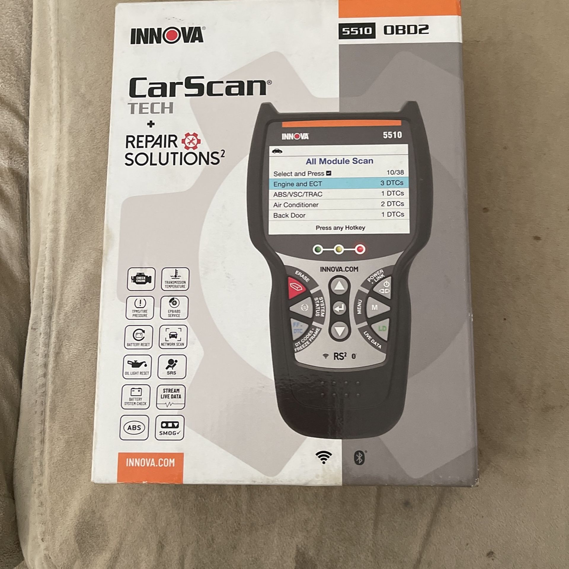 INNOVA OBD2 5510 CarScan Code Scanner: Bidirectional & Active Test