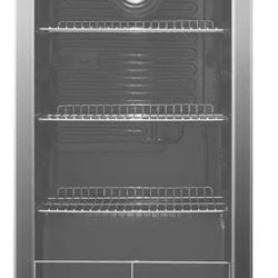 Stainless Steel 115 Can Mini Fridge 